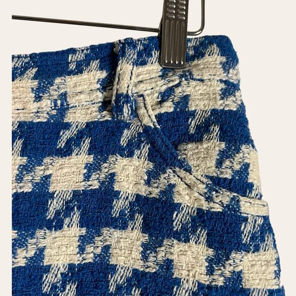 Sandro Sixtine Houndstooth Flounce Mini Skirt Size 6 - Picture 8 of 15